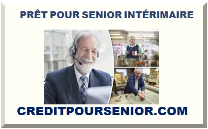 PRÊT POUR SENIOR INTÉRIMAIRE